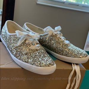 Gold and Ivory Kate Spade Keds